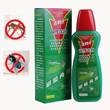 驱蚊产品介绍 洁利33窗纱涂剂 低毒无毒配方（超长效)